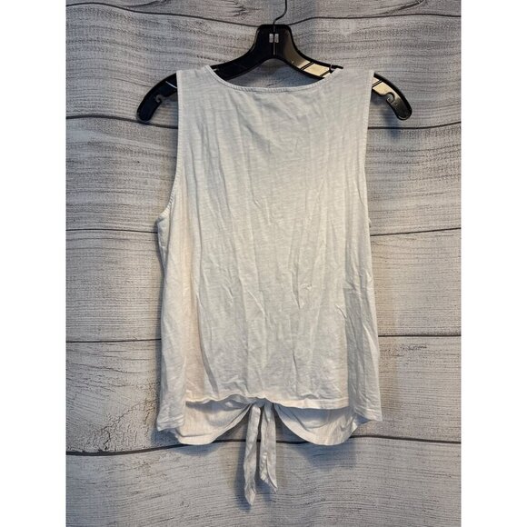 Sanctuary Tied To You Cotton Button-Front Tank Top Sleeveless Size S - Picture 3 of 3